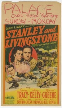 5m030 STANLEY & LIVINGSTONE mini WC 1939 Spencer Tracy as the explorer of Africa, Nancy Kelly!