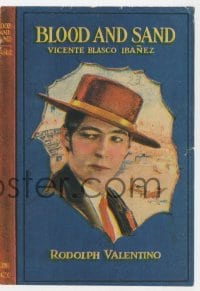 5m339 BLOOD & SAND herald 1922 matador Rudolph Valentino close portrait & in kiss close up!