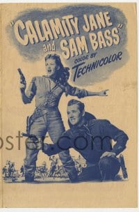 5m242 CALAMITY JANE & SAM BASS herald 1949 sexy Yvonne De Carlo & Howard Duff with guns!