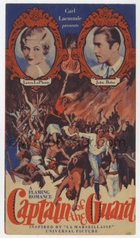 5m344 CAPTAIN OF THE GUARD herald 1930 John Boles & Laura La Plante in the French Revolution!