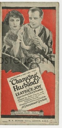 5m247 CHANGING HUSBANDS English herald 1925 Leatrice Joy in a dual role, Victor Varconi