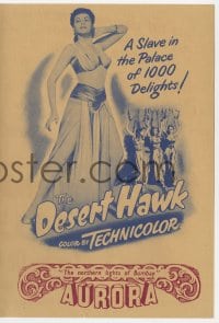5m259 DESERT HAWK herald 1950 sexy Yvonne De Carlo is a slave in the Palace of 1000 Delights!
