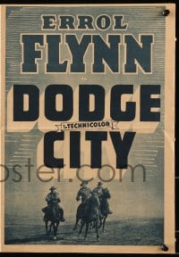 5m356 DODGE CITY herald 1941 Errol Flynn, Olivia De Havilland, Michael Curtiz, different images!