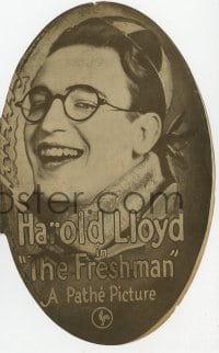 5m265 FRESHMAN die-cut herald 1925 great images of Harold Lloyd including in football uniform!