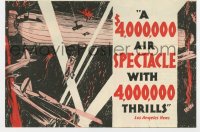 5m371 HELL'S ANGELS herald 1930 sexy Jean Harlow, Howard Hughes $4,000,000 spectacle, very rare!
