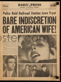5m376 INDISCRETION OF AN AMERICAN WIFE herald 1954 De Sica, Jennifer Jones, Montgomery Clift!