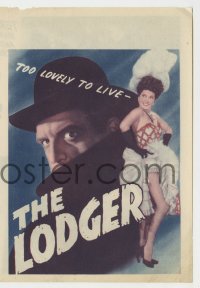 5m282 LODGER herald 1944 Laird Cregar as Jack the Ripper, sexy Merle Oberon, George Sanders!