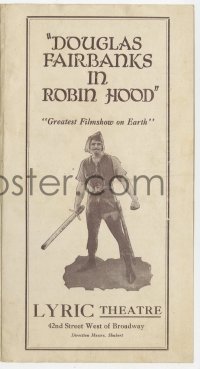 5m404 ROBIN HOOD herald 1922 Douglas Fairbanks in the Greatest Filmshow on Earth!
