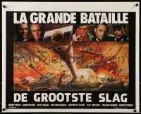 5p211 BIGGEST BATTLE Belgian 1978 Helmut Berger, Samantha Eggar, Henry Fonda, Landi & Tealdi!