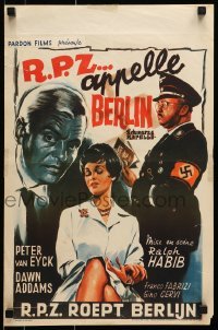 5p213 BLACK CHAPEL Belgian 1959 Geheimaktion schwarze Kapelle, Nazis, Peter Van Eyck, Dawn Addams!