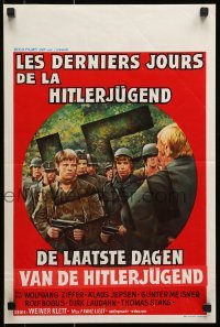 5p221 DIE WERWOLFE Belgian 1973 Wolfgang Ziffer, WWII Nazi thriller, Swastika over cast!