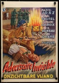 5p258 TERRORISTS Belgian 1945 Jean Gatti's Adversaires invisibles, WWII action art!