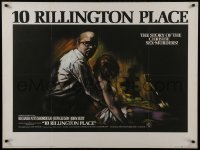 5p115 10 RILLINGTON PLACE British quad 1971 Strangler of Rillington Place, Christie sex-murders!