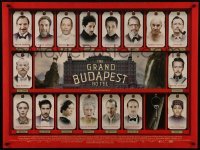 5p133 GRAND BUDAPEST HOTEL DS British quad 2014 Ralph Fiennes, F. Murray Abraham and all top cast!