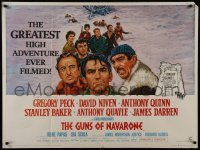 5p134 GUNS OF NAVARONE British quad R1970s Peck, Niven & Anthony Quinn by Howard Terpning and Engel!