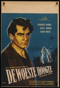 5p021 WUTHERING HEIGHTS Dutch 1947 Laurence Olivier is torn with desire for Merle Oberon!