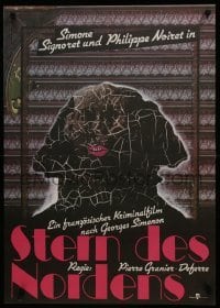 5p423 L'ETOILE DU NORD East German 23x32 1984 Signoret & Noiret, Georges Simenon, different art!