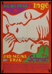 5p434 MY WIFE INGE & MY MISTRESS SCHMIDT East German 23x32 1985 Katrin Sass, art by Spuler!