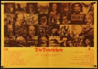 5p463 DIE DEUTSCHEN East German 16x23 1980 Klaus Alde historical documentary, Einstein, many more!