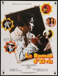 5p578 ELVIS French 24x31 1979 Kurt Russell as Presley, directed by John Carpenter, rock & roll!
