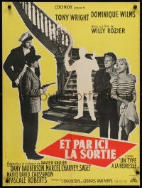 5p583 ET PAR ICI LA SORTIE French 24x32 1957 Willy Rozier directed, Tony Wright, Dominique Wilms!