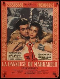 5p600 LA DANSEUSE DE MARRAKECH French 23x31 1950 close-up of Aime Clariond, Yeves Vincent!