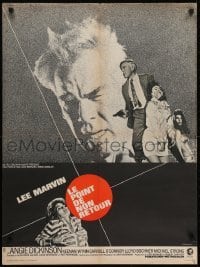 5p616 POINT BLANK French 23x31 1968 different Vaissier art of Lee Marvin, Angie Dickinson!