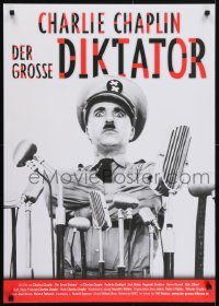 5p023 GREAT DICTATOR German R2000s best art of Charlie Chaplin & Earth by Friedel Schmidt!
