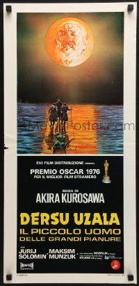 5p860 DERSU UZALA Italian locandina 1976 Akira Kurosawa, cool Ciriello artwork!