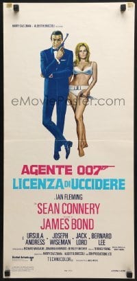 5p866 DR. NO Italian locandina R1970s Sean Connery as James Bond 007, Ursula Andress, different!