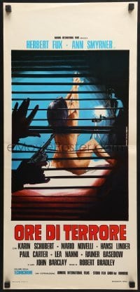 5p938 ORE DI TERRORE Italian locandina 1971 Piovano art of naked Ann Smyrner, Hours of Terror!