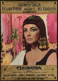 5p798 CLEOPATRA group of 6 Italian 27x37 pbustas 1964 Harrison, w/best close-up of Elizabeth Taylor!