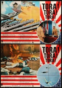 5p762 TORA TORA TORA group of 4 Italian 18x26 pbustas 1970 re-creation of attack on Pearl Harbor!