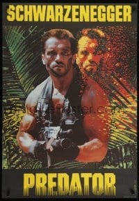5p496 PREDATOR Polish 27x39 1989 Arnold Schwarzenegger, Carl Weathers, Jesse Ventura, sci-fi!