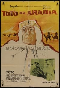5p197 TOTO D'ARABIA Spanish 1965 Jose Antonio, wackiest MCP art of Toto in the title role!