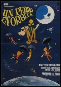 5p198 UN PERRO EN ORBITA Spanish 1966 Antonio del Amo & Antonio Roman, wacky kids & dog in space!