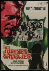 5p206 YOUNG SAVAGES Spanish 1964 Burt Lancaster, Dina Merrill, directed by John Frankenheimer