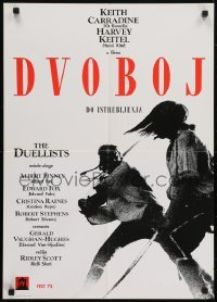 5p278 DUELLISTS Yugoslavian 20x28 1978 Ridley Scott, Keith Carradine, Harvey Keitel, fencing!