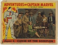 5r186 ADVENTURES OF CAPTAIN MARVEL chapter 1 LC 1941 Curse of the Scorpion, full-color, rare!