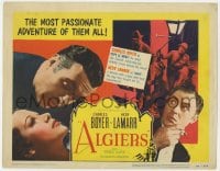 5r005 ALGIERS TC R1953 Charles Boyer loves sexiest Hedy Lamarr, but he can't leave the Casbah!