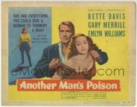 5r006 ANOTHER MAN'S POISON TC 1952 Bette Davis had everything she needed to torment Gary Merrill!