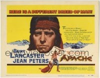 5r007 APACHE TC 1954 Native American Burt Lancaster & Jean Peters, directed by Robert Aldrich!