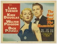 5r009 BAD & THE BEAUTIFUL TC 1953 Vincente Minnelli directed, sexy Lana Turner and Kirk Douglas!