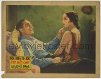 5r228 BAD ONE LC 1930 Edmund Lowe smiles at sexy confused Dolores Del Rio in backless dress!
