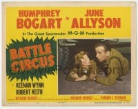 5r241 BATTLE CIRCUS LC #3 1953 Humphrey Bogart & June Allyson under truck in the Korean War!