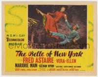 5r252 BELLE OF NEW YORK LC #3 1952 c/u of Fred Astaire dancing with Vera-Ellen on horseback!