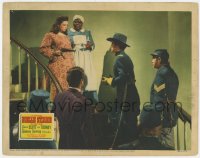 5r253 BELLE STARR LC 1941 Louise Beavers watches Gene Tierney point gun at Dana Andrews & soldiers!