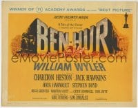 5r011 BEN-HUR TC 1960 Charlton Heston, William Wyler classic epic, winner of 11 Academy Awards!