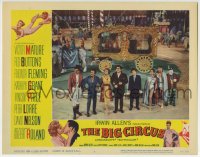 5r259 BIG CIRCUS LC #4 1959 cast lined up by central ring including Vincent Price & Peter Lorre!