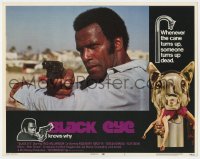 5r267 BLACK EYE LC #7 1974 best close up of Fred Williamson aiming his revolver!